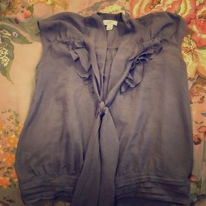 Ann Taylor blue blouse size S